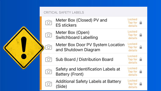 Critical Safety labels